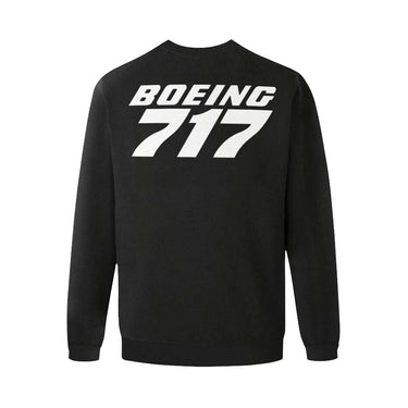 BOEING 717 Men's Oversized Fleece Crew Sweatshirt e-joyer